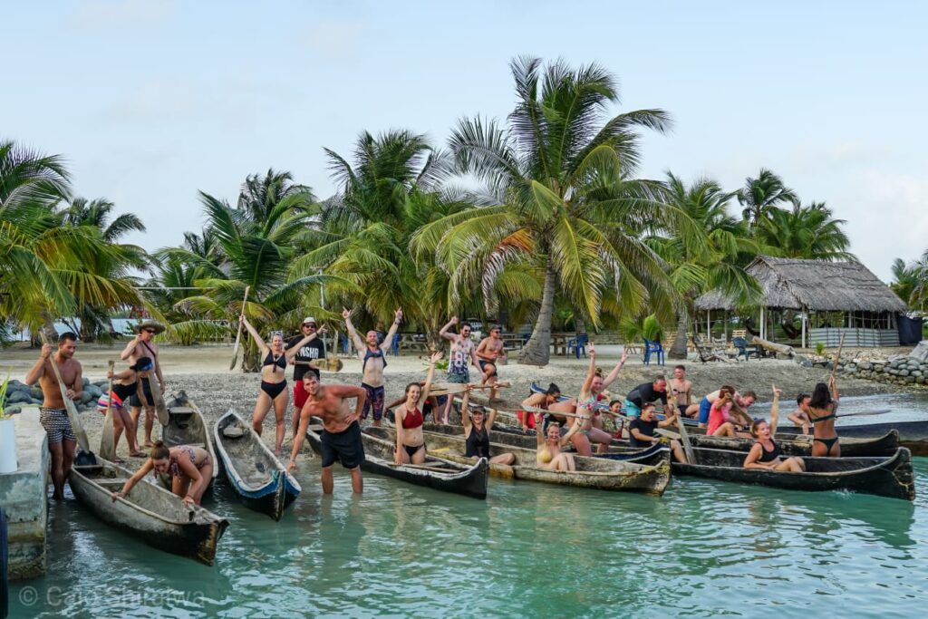 ride a boat in san blas