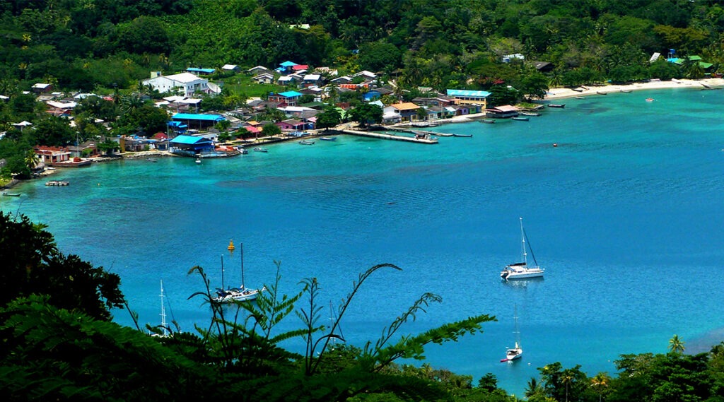 Sailboats near beach
