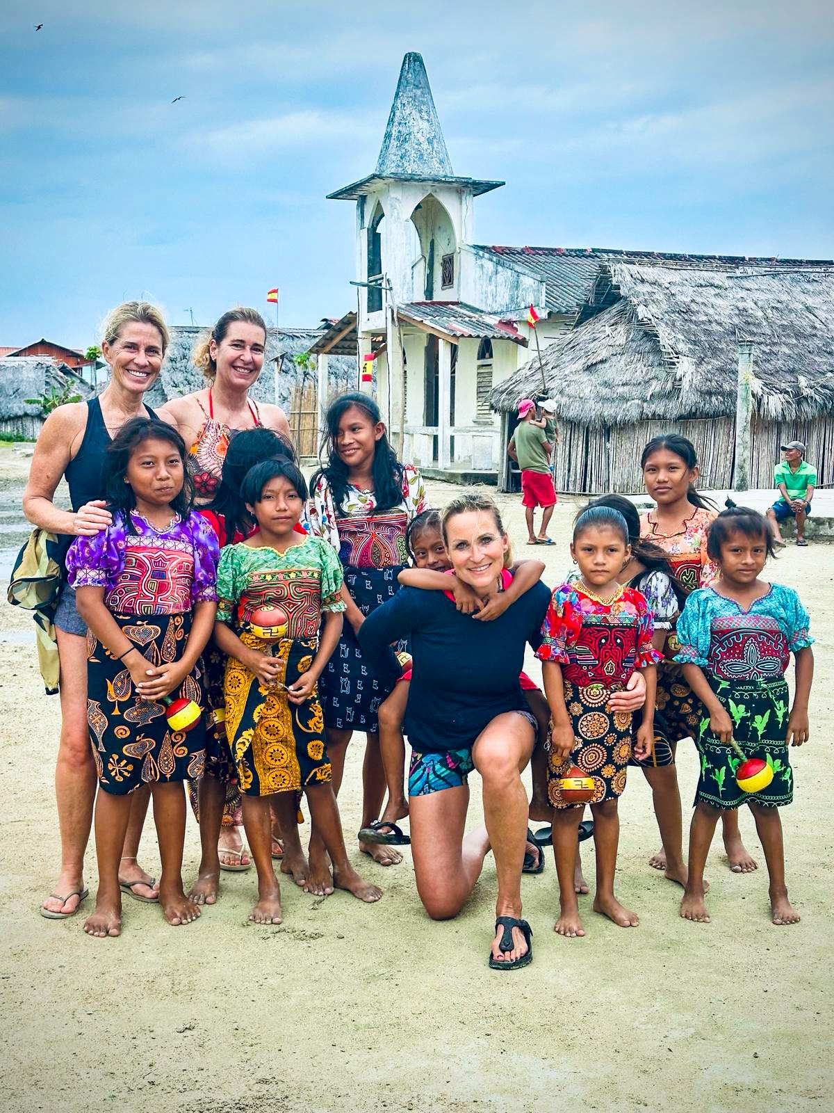 Guna community in San Blas
